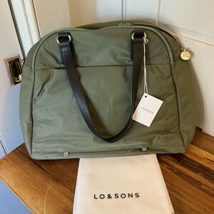 Lo & Sons  “The O.G.” Medium in Sage Green / Gold / Camel